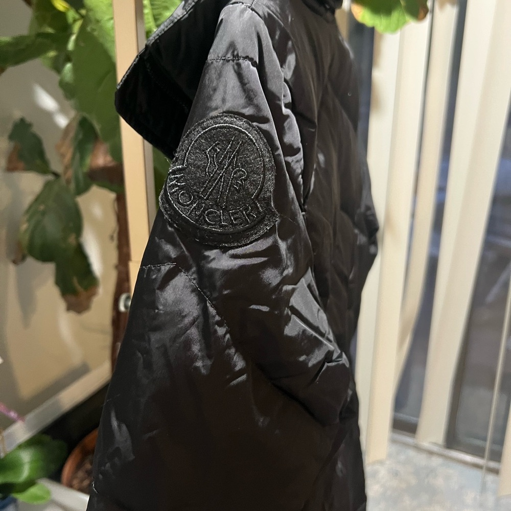 Moncler Black Long Puffer Coat - Picture 6 of 15
